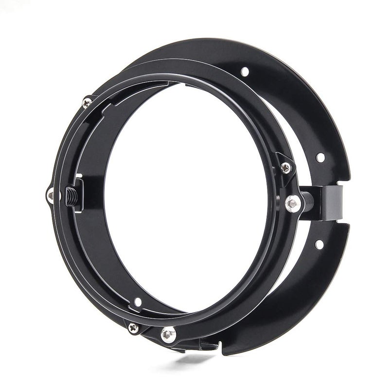 Autokun 7 Inch Round Headlight Motorcycle Mounting Bracket Ring Mount Brackets For Motorcycle (Black) - Image 4